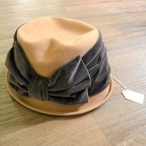 The J. Peterman Company Felt Ribbn Bow Felt Cloche